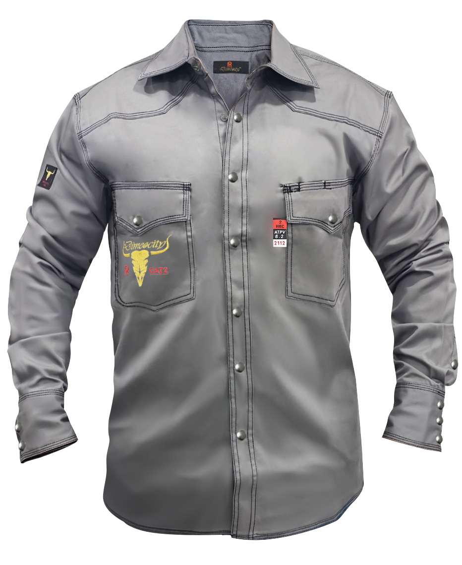 Grey Western FR Welding Shirt DIMEOCITY Dimeocity