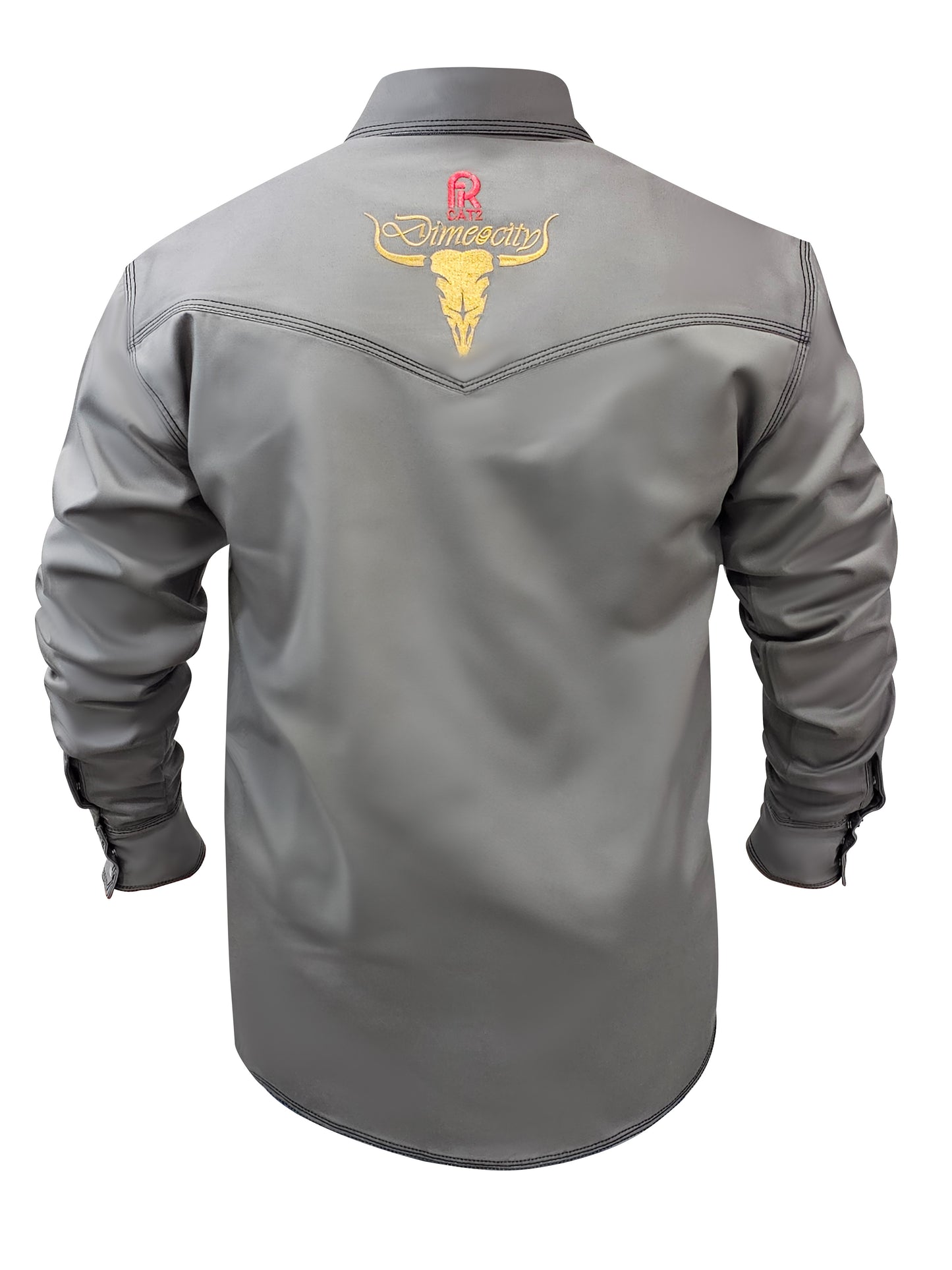 Grey Western FR Welding Shirt